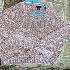 Light brown cropped sweater